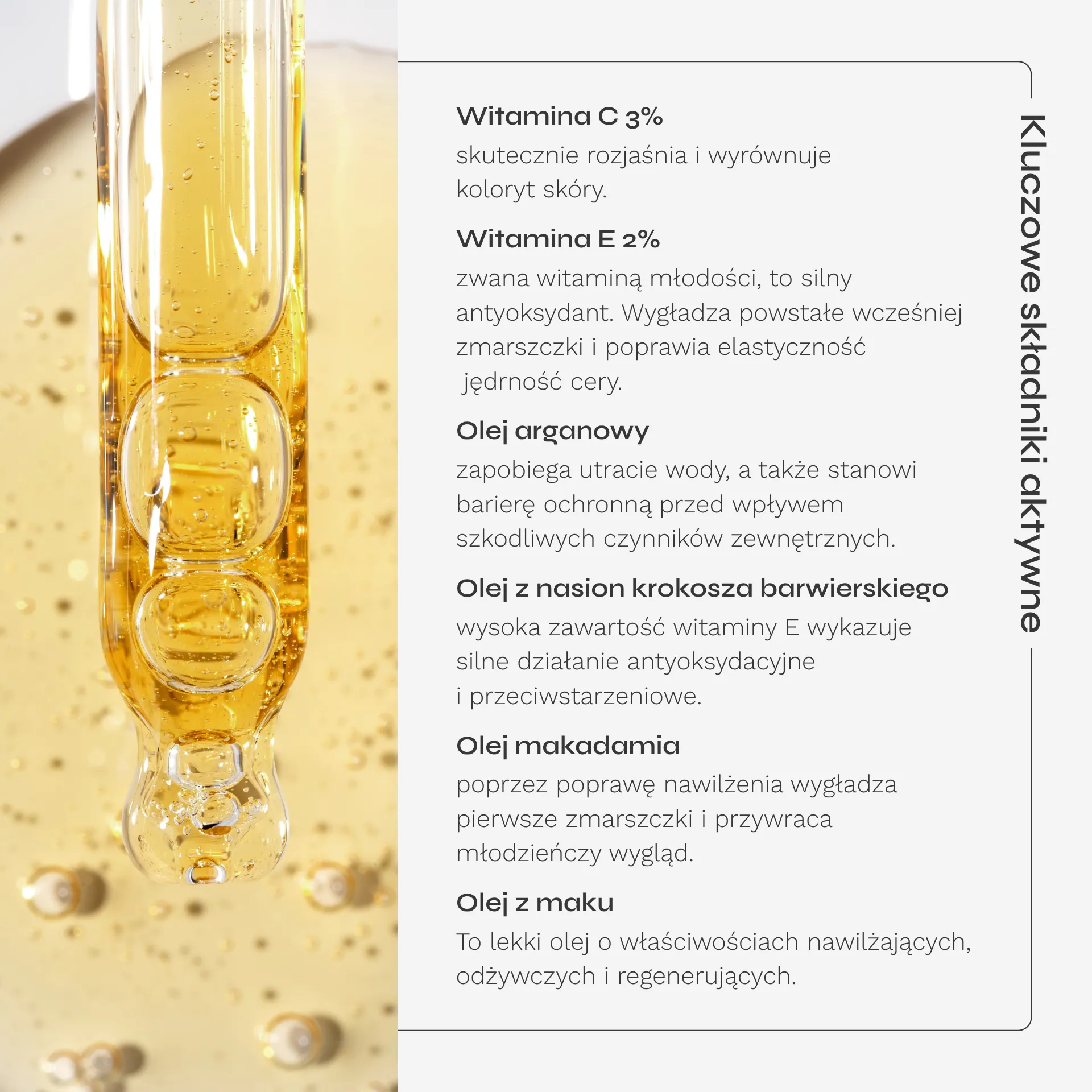 olejowe serum witaminowe z biodostępnym olejem arganowym