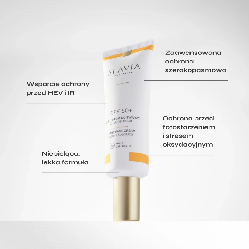 niebielący spf, dobry pod makijaż