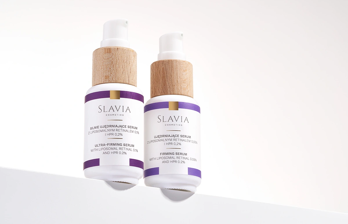 Seria ujędrniających serów z liposomalnym retinalem Slavia Cosmetics